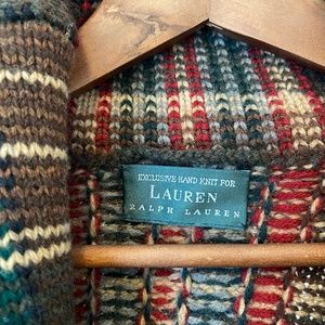 Ralph Lauren hand knitted woollen cardigan